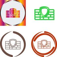 Firewall Icon Design vector