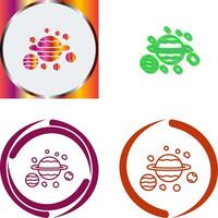 Planets Icon Design vector