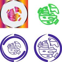 Destroyed Icon Design vector