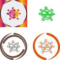 Saturn Icon Design vector