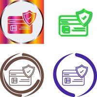 Card Protection Icon Design vector