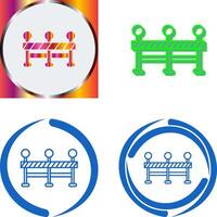 Roadblock Icon Design vector