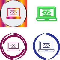 Coding Icon Design vector