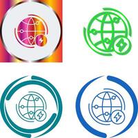 Globe Earth Icon Design vector