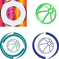 Beach Ball Icon Design vector