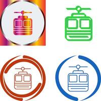 Cable car Icon Design vector