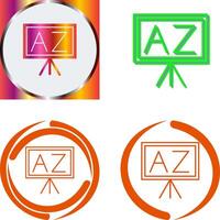 From A To Z Icon Design vector