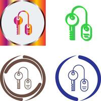 Room key Icon Design vector