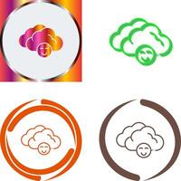 Cloudy Icon Design vector