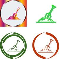 Digging Icon Design vector