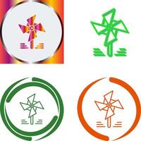 Pinwheel Icon Design vector