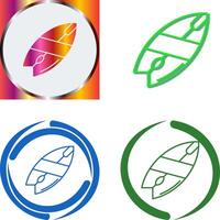 Surfboard Icon Design vector