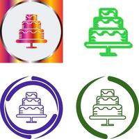 Cake Icon Design vector