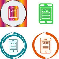 Vote Icon Design vector