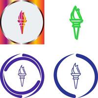 Torch Icon Design vector