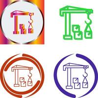 Robotic Arm Icon Design vector