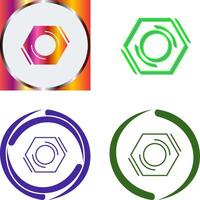 Nut Icon Design vector