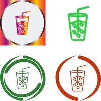 Cold Drink Icon Design vector