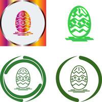 Pascua de Resurrección huevo icono diseño vector