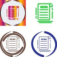 News Icon Design vector