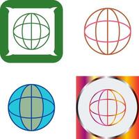 Unique Globe Icon Design vector