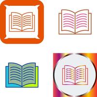 Unique Textbook Icon Design vector