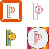 Slot for Coins Icon Design vector