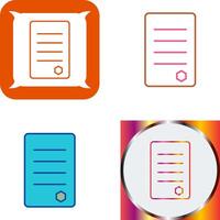 Unique Reports Icon Design vector