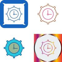 hora ajustes icono diseño vector