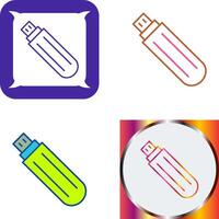 Unique USB Drive Icon Design vector