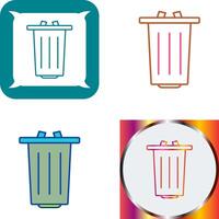 diseño de icono de basura vector