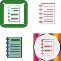 Notepad Icon Design vector