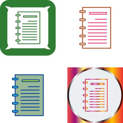 Notepad Icon Design