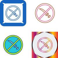 No Weapons Icon Design vector