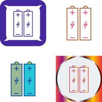 Batteries Icon Design vector