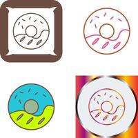 Cream Doughnut Icon Design vector