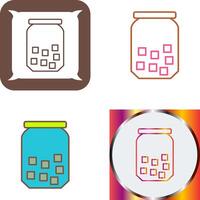 Sugar Bottle Icon Design vector