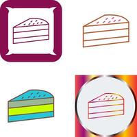 Cake Slice Icon Design vector