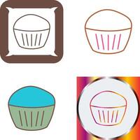 Chocolate Muffin Icon Design vector