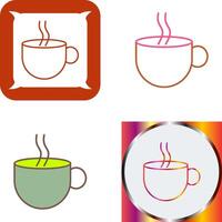 Hot Coffee Icon Design vector