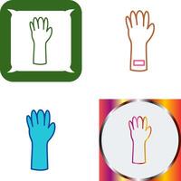 Unique Gloves Icon Design vector