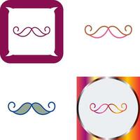 diseño de icono de bigote vector