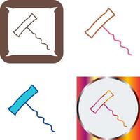 Unique Corkscrew Icon Design vector