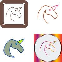 Unicorn Icon Design vector