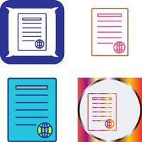 Unique Press Releases Icon Design vector