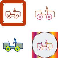 Safari Jeep Icon Design vector
