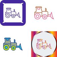 Industrial Tractor Icon Design vector