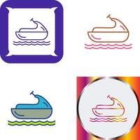 Jet Ski Icon Design vector