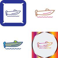 Speed Boat Icon Design vector