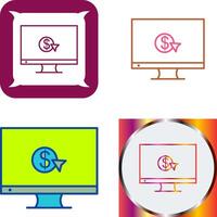 Unique Pay Per Click Icon Design vector